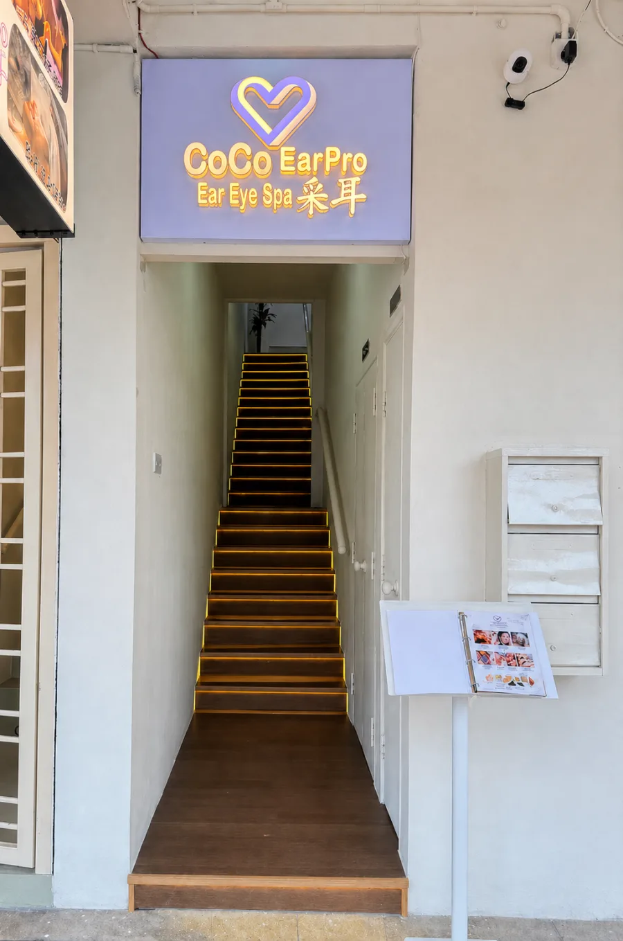 CoCo EarPro Kepong front entrance near Kepong Baru MRT for ear cleaning, head therapy and eye spa